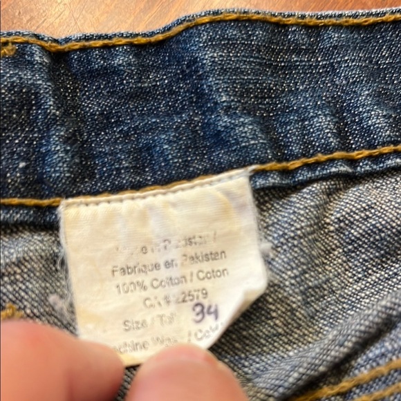 Vintage Streetwear TNT Denim Shorts Carpenter Relaxed Size 34 - Picture 6 of 6